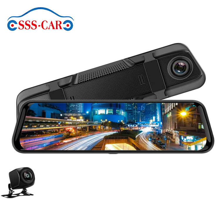 9.66 Inch Stream Media Car Dvr 1920*1080P Car Black Box Full Screen Touch Camera Recorder Dash Cam