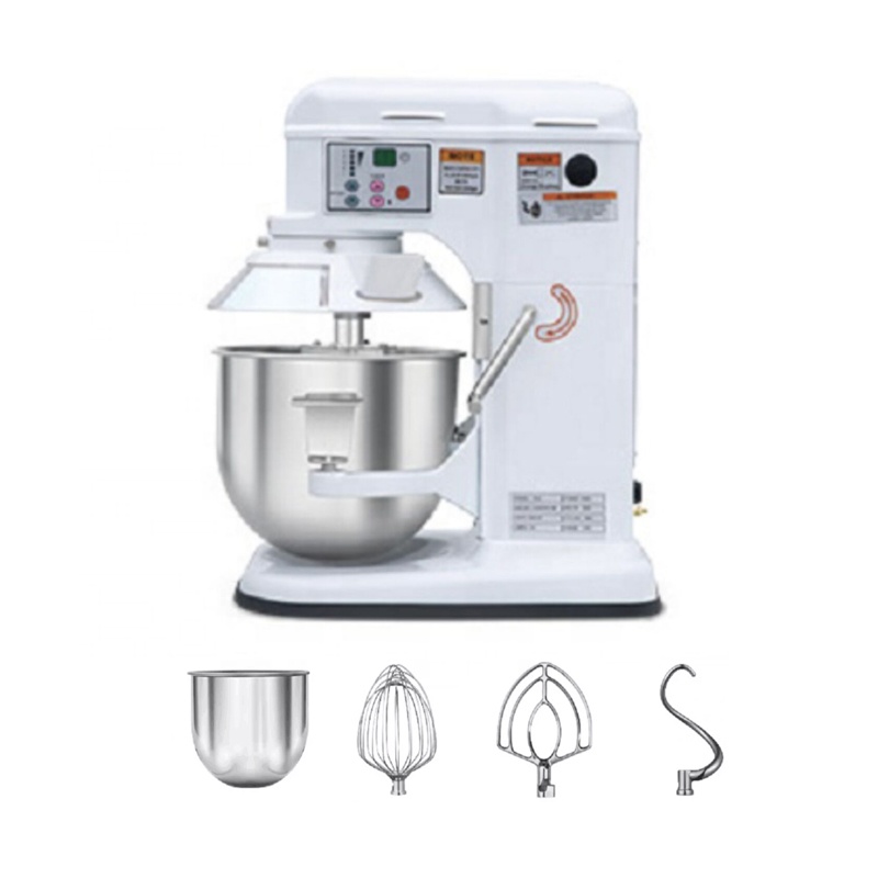 Multi-function mixer dough food concrete Luxury automatic Mixer with 3 mixing heads and 1 transparent protective cover