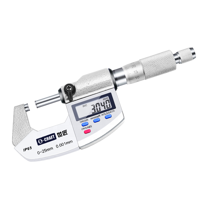 IP65 0-25mm 0.001mm high quality electronic micrometer outside micrometer digital micrometer with big screen