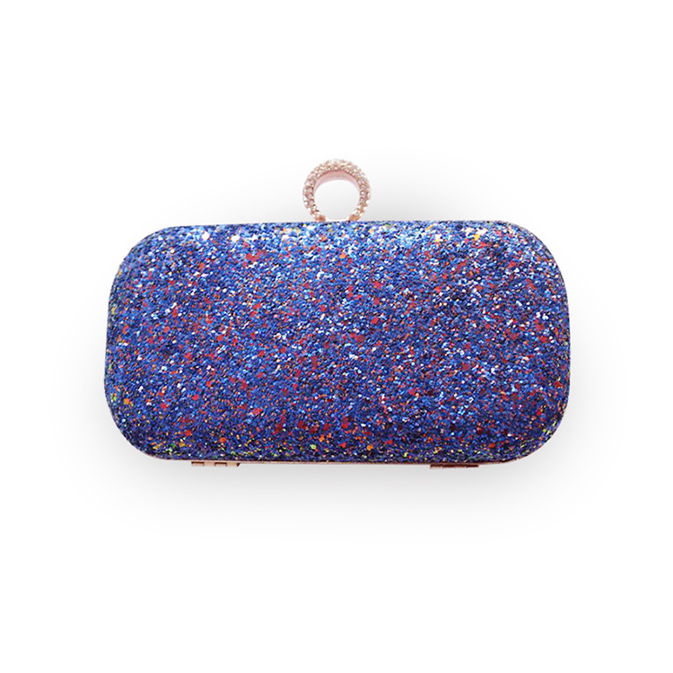 New Arrival Special Factory Supply Banquet Evening Clutch Bag Sequins Evening Black Sparkle Bag