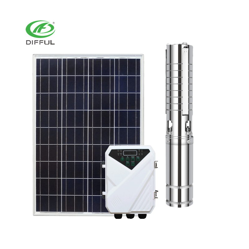 difful water pump brushless dc pump submersible solar pumps