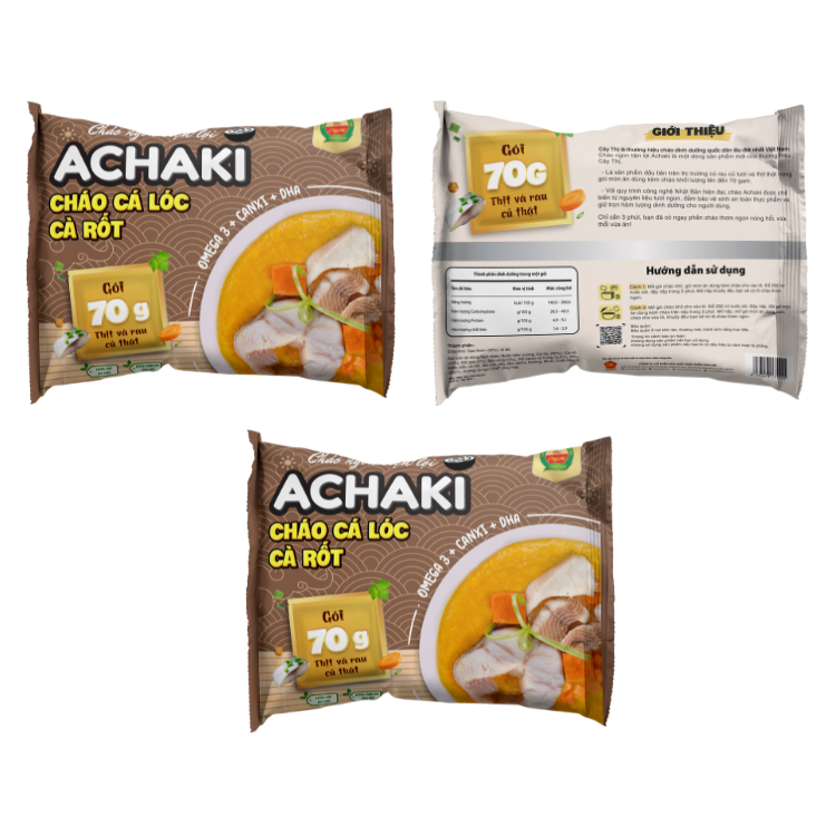 Рыба и морковь Achaki Snakehead, мгновенная каша, конкурентоспособная цена, без добавления дополнительного цвета, для детей, сделано во Вьетнаме, производитель