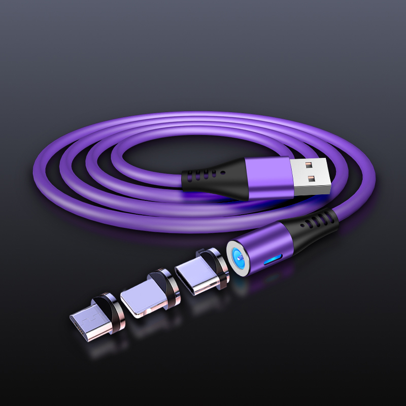3 в 1, магнитный USB-кабель для быстрой зарядки, Тип C, Micro iOS
