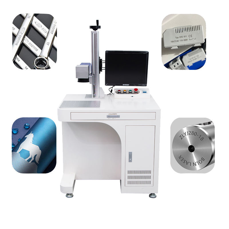 Professional 3D UV Visual marking machine 3W 5W glass bottle box pipeline fiber UV laser marking machine CNC marking machine