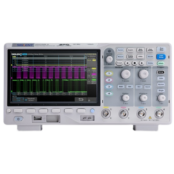 SIGLENT SDS1104X-U осциллограф 4-канальный 100 МГц полоса частот дискретизации частоты 1GSa осциллограф