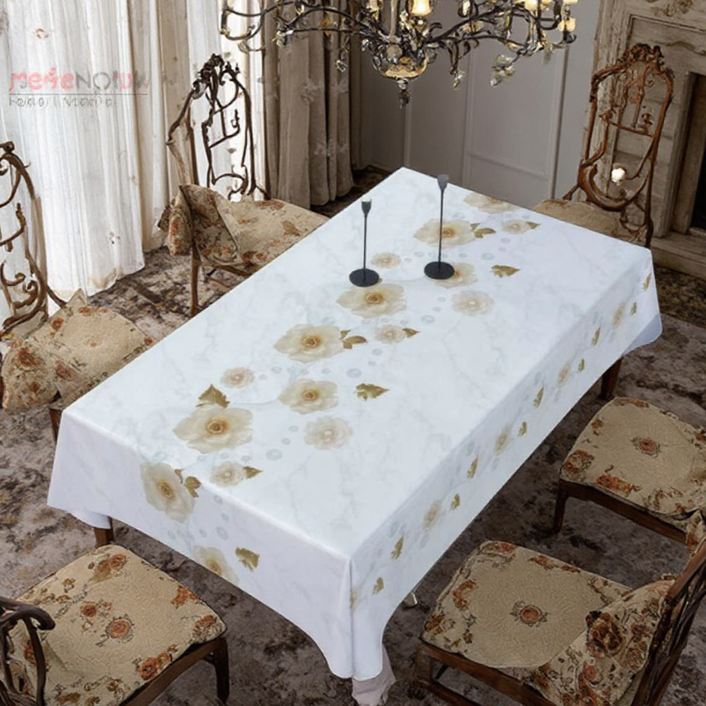 Customized PVC Vinyl Tablecloth High Quality Artificial Leather For Durable Table Covering