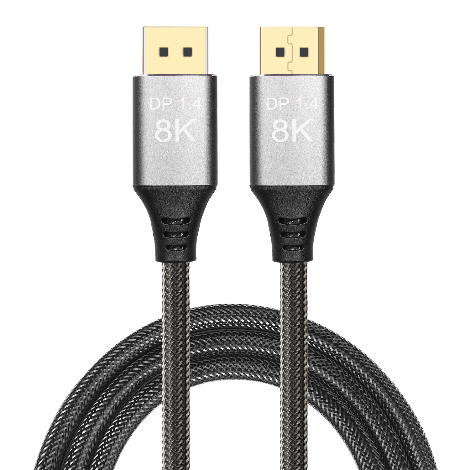 8K Ultra HD DisplayPort 1,4 штекер-штекер металлический корпус с оплеткой
