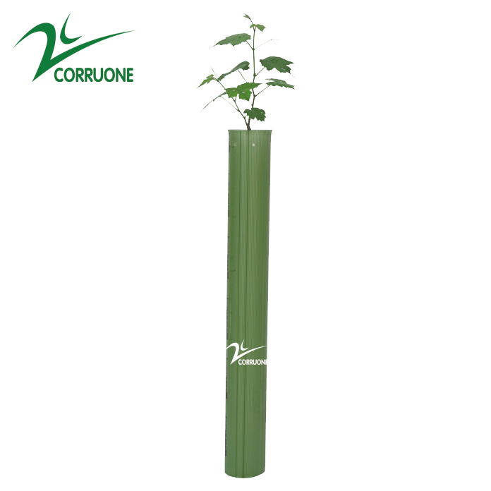PP PE Corrugated Plastic sheet for Vine Shelters Plant Protection Tree Guard for Vineyard Planting Sleeves Vine Grow Tubes