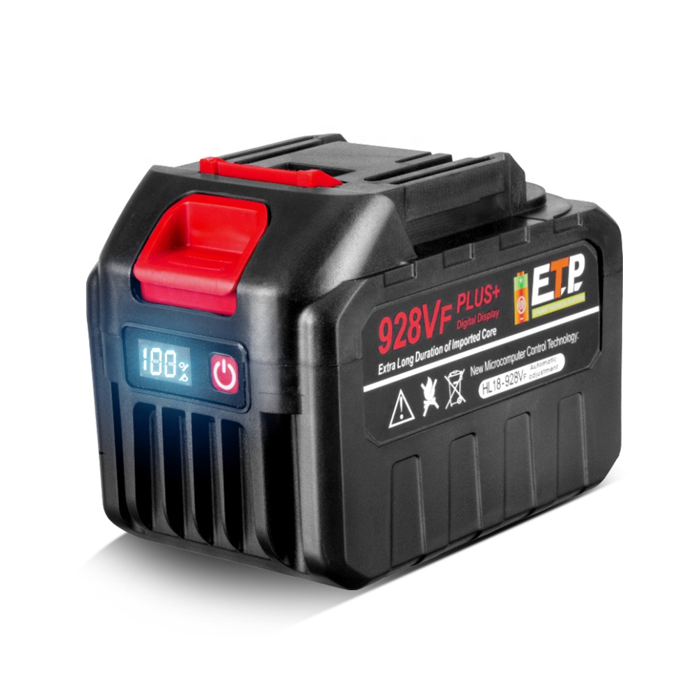 Аккумуляторная батарея 20V 928VF Plus 30000mAh 20000mAh со светодиодным дисплеем питания для Makita 18V Power Tool Battery EU Plug