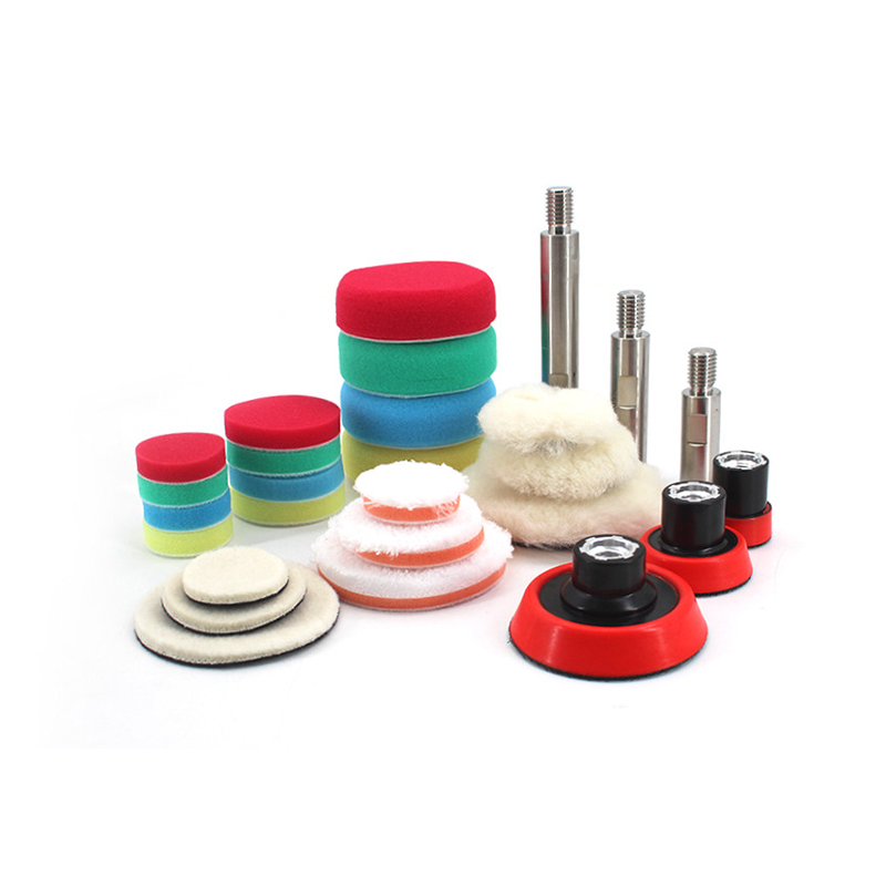 1 "2" 3 "small area polished sponge plate thick medium fine sponge set Detail polishing car beauty tool