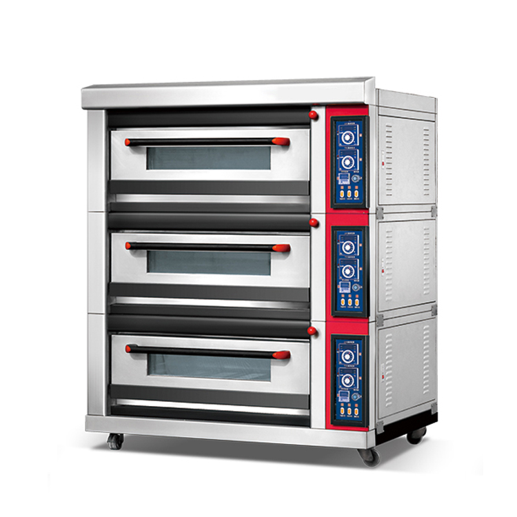 3 layer 6 tray deck oven bakery 3 deck gas oven with best price
