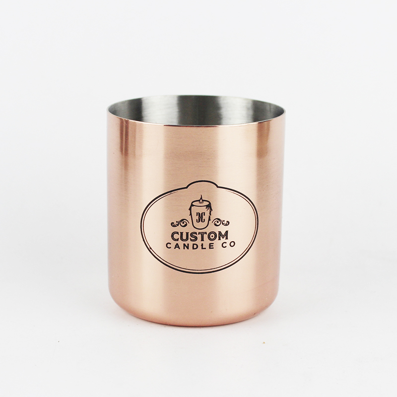 Single wall stainless steel custom luxury candle jars brass candle lanterns golden wedding decoration lantern