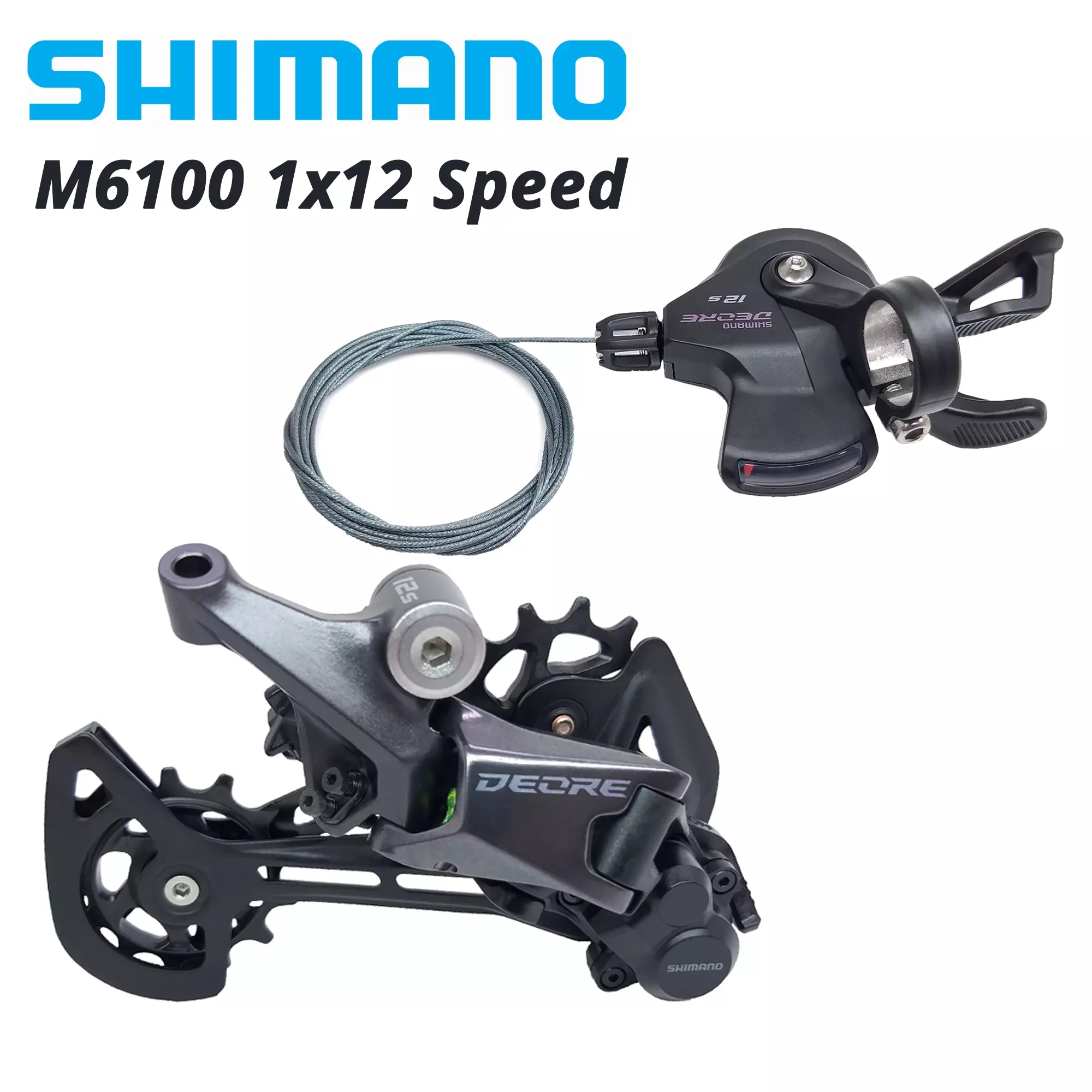 SHIMANO DEORE M6100 12 s Groupset SL M6100 рычаг переключения передач + RD M6100 GS задний переключатель передач 12 Скоростей 12 S переключатель передач SGS базовый M7100 M7120