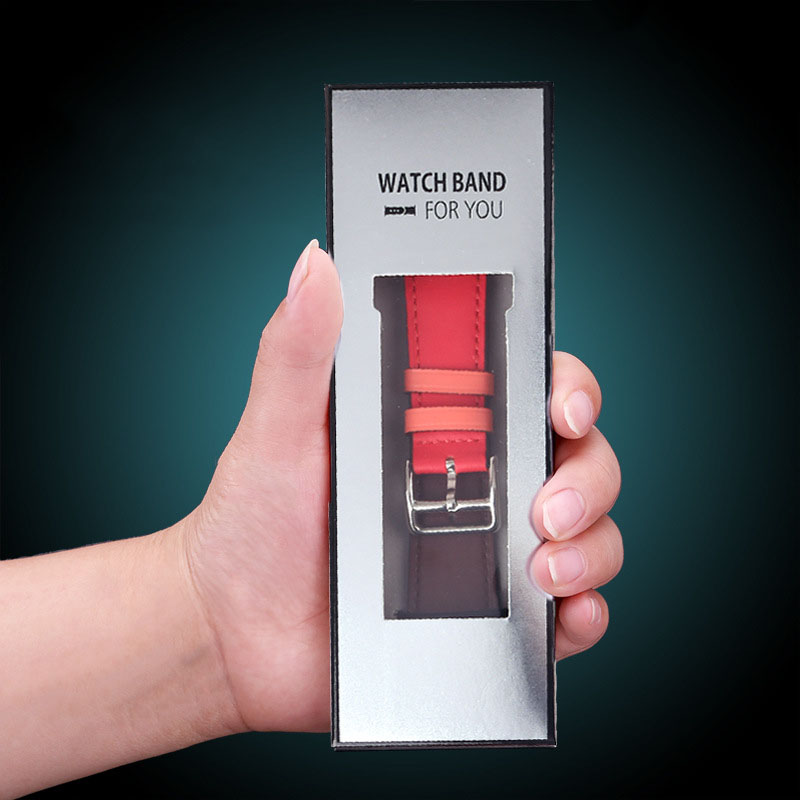 Портативная коробка для часов с логотипом на заказ, органайзер для часов Apple watch, Подарочная коробка с ремешком, роскошная упаковка для хранения
