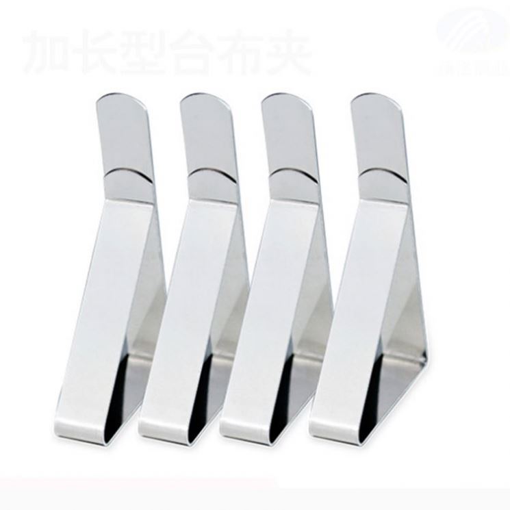 Amazon Hot Sale New 4.5cm Large Mouth Adjustable Stainless Steel Table Cloth Clip Table Cover Holder Party Picnic Clips