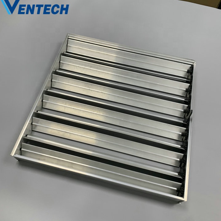 Hvac System Exhaust Air Conditioning Adjusttale Aluminum Opposed Blades Damper