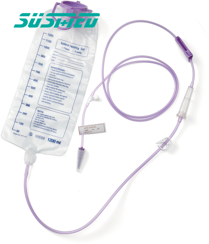 Medical Consumables Medical Bags Biodegradable Eco-Feeding Bags Durable Transparent Enteral Pump Gravity Feeding Bag
