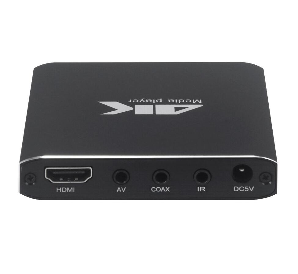 Newest Mini 4K Advertising Player 2K Media Player Support Micro SD Cards TF Cards USB Disk 1080P HDD Video Music TV Player