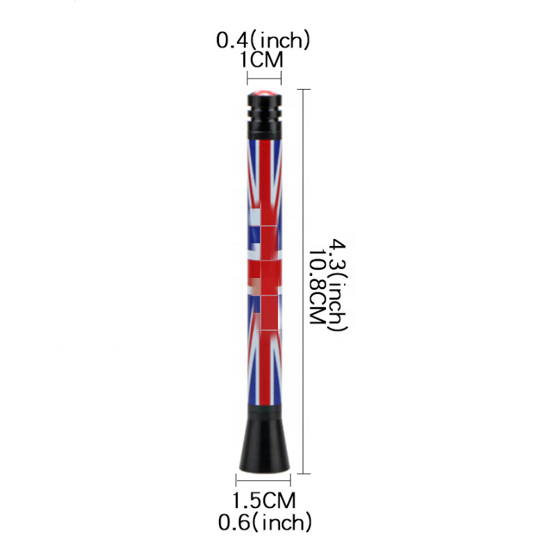 Automobile modified radio antenna 108MM is suitable for BMW MINI COOPER flag antenna