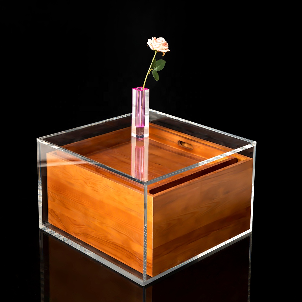 Customized acrylic night table creative home storage hotel supplies night table storage box