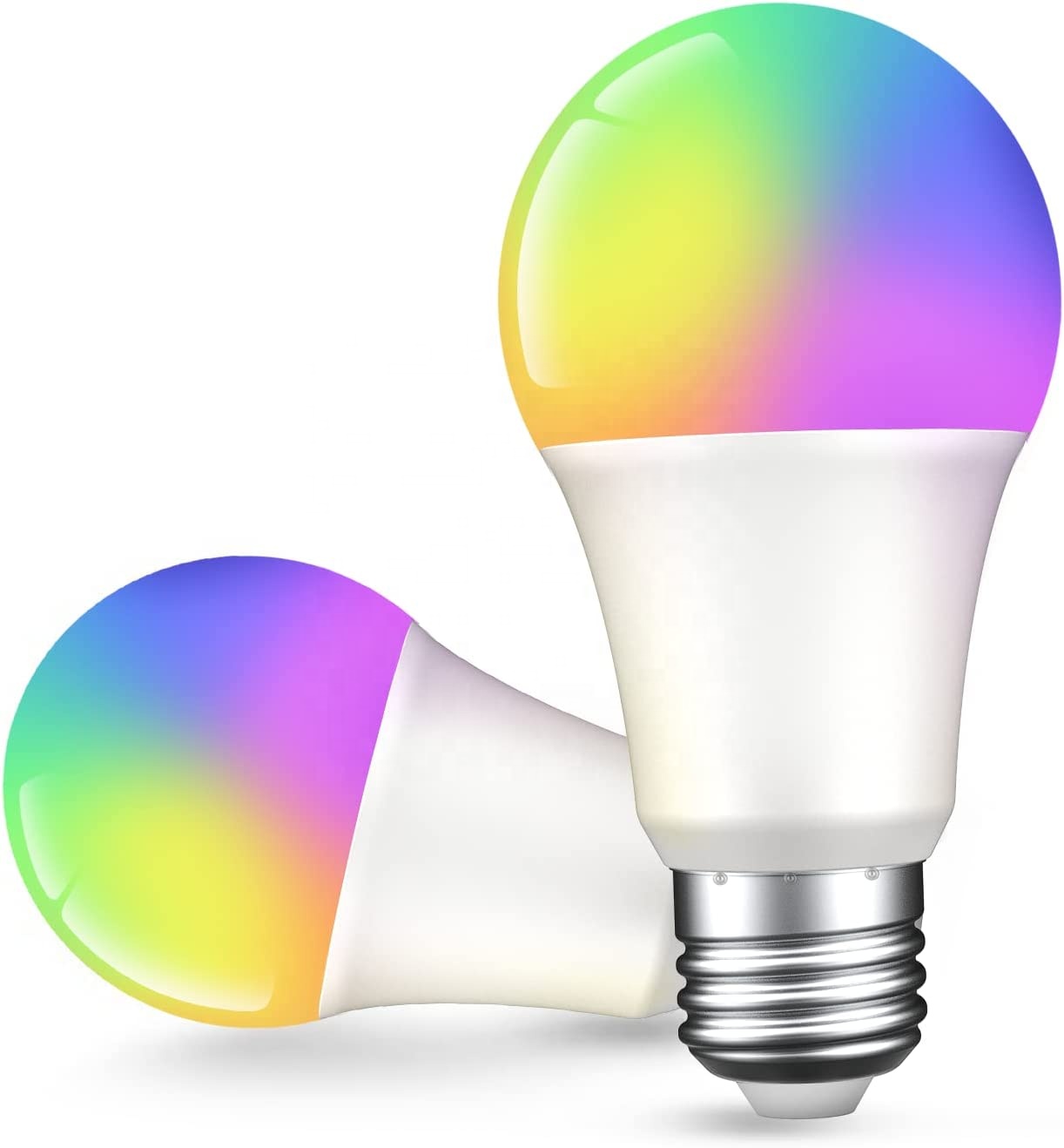 Умная лампа с дистанционным управлением RGB Wifi 9 Вт E27 E26 B22 A60 светодиодная умная лампа Tuya