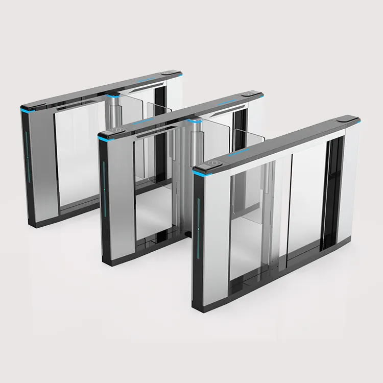 Entrance Control Management swing door gate barrier access control turnstile speed gate with acrylic swing door
