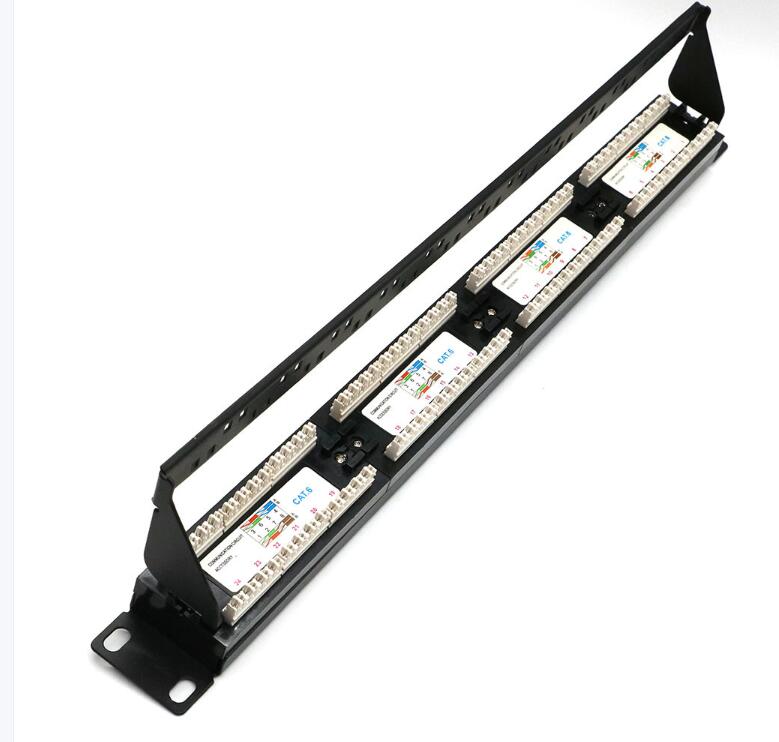 19 "rj45 cat6 cat5e 24 портовая коммутационная панель