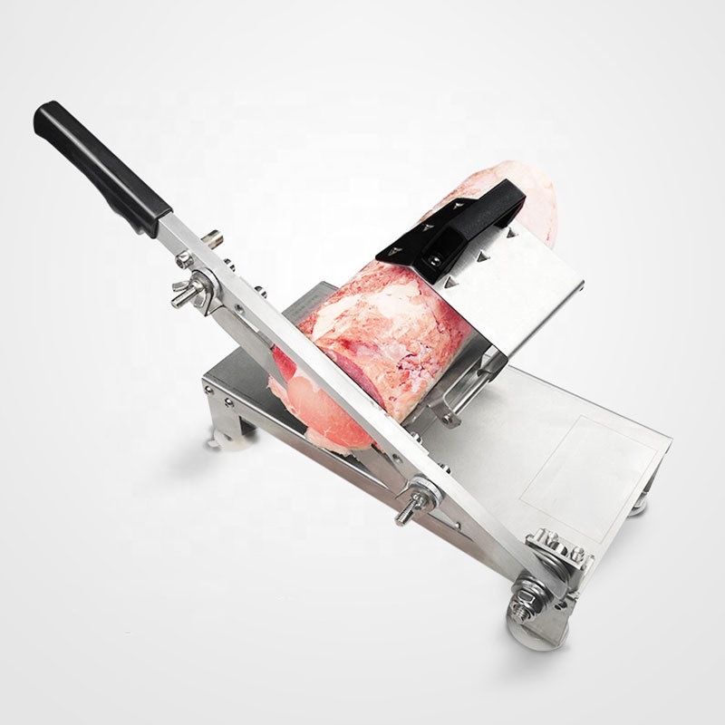 manual model frozen Lamb roll slicer meat cutting machine for small restaurant