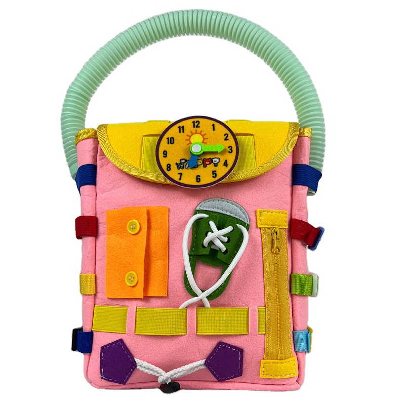 Toddler Backpack Felt Learning Board Busy Board Felt toys for kids