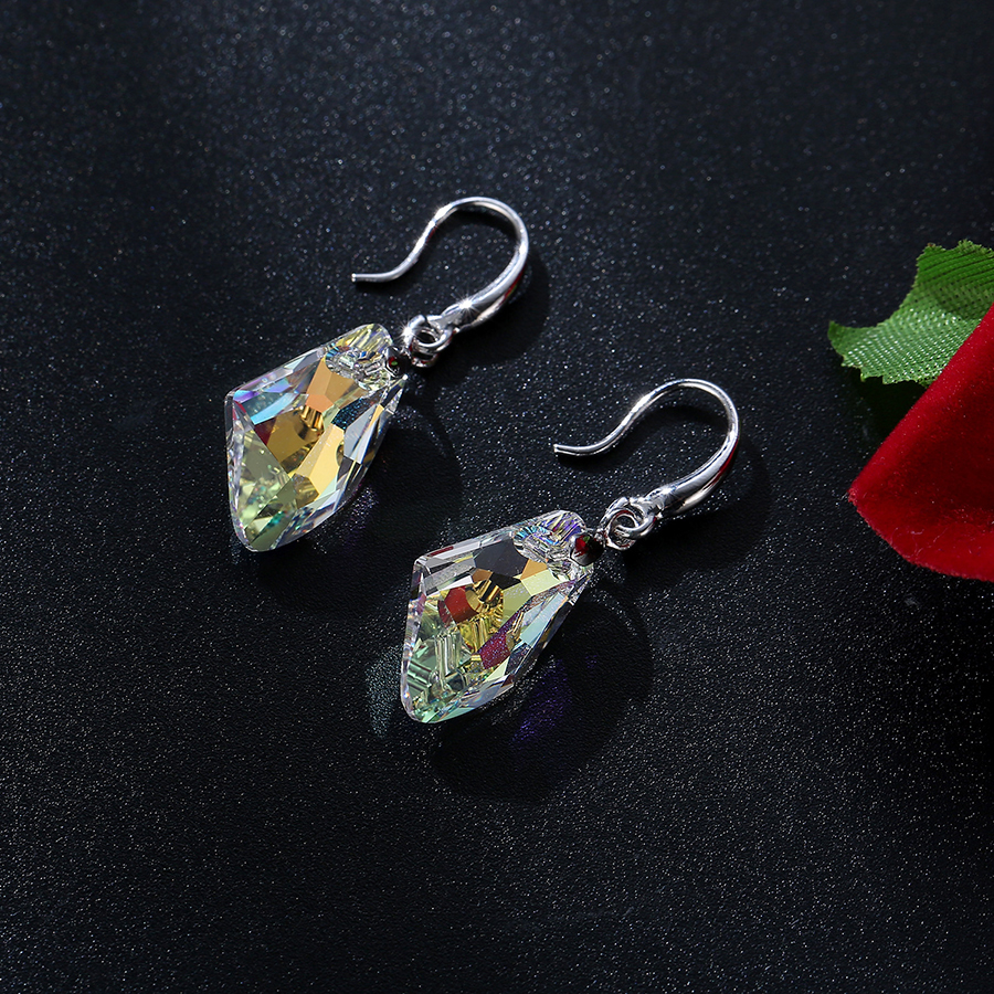 Hermosa с украшением в виде кристаллов от Swarovski желание камень ожерелье серьги в виде капель с Ювелирные наборы для женщин, ювелирное изделие, Рождественский день Святого Валентина ювелирные наборы