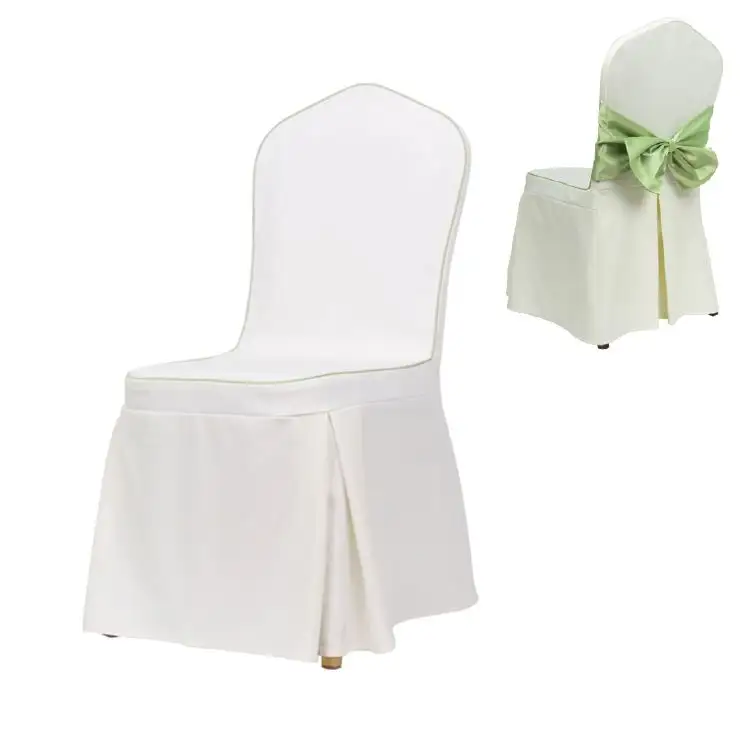 Premium Quality White Spandex Folding Chair Cover Stretch Fold Chair Cover for Banquet Wedding