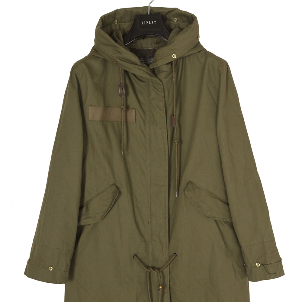 Stockpapa 2021 Closeout stock lot 100% хлопковая Женская парка армейского зеленого цвета