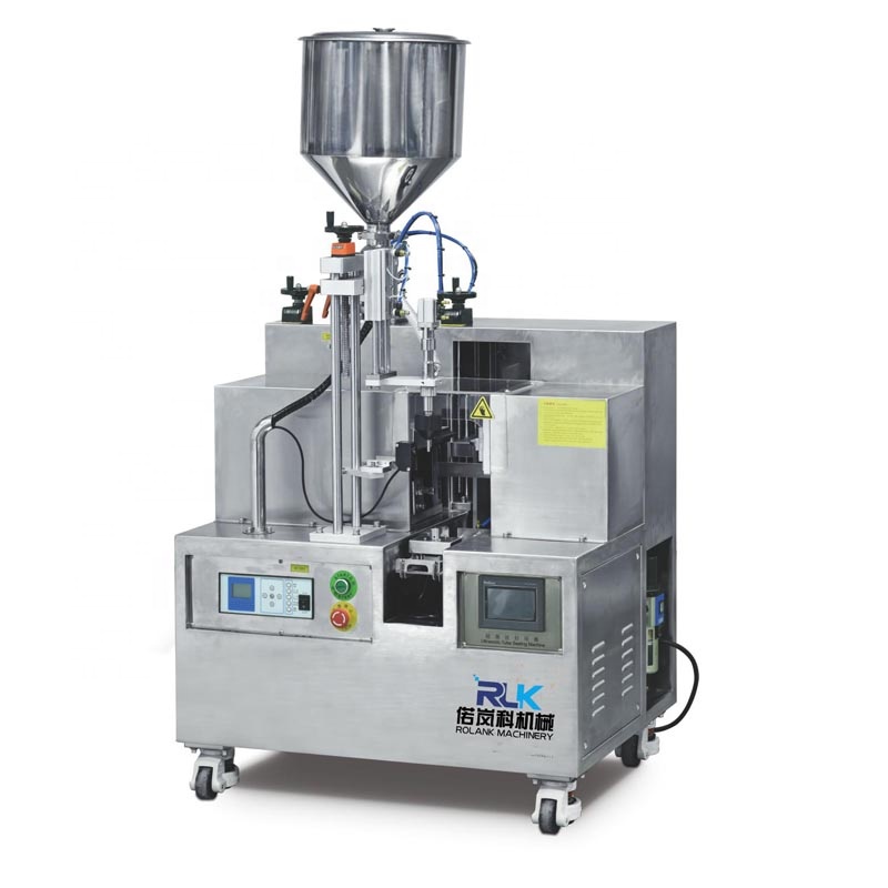 semi-automatic toothpaste ultrasonic cosmetic plastic tube filling and sealing machine