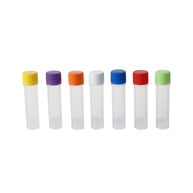 Fast Shipping Lab Supplies Sample Collection Tubes Pp Plastic Vials External Thread Cryogenic Vial