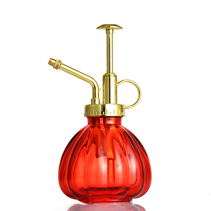 Household Mini Glass Watering Can Vintage Style Spritzer Glass Spray Bottle Plant Mister Top Pump One Hand Watering Jug