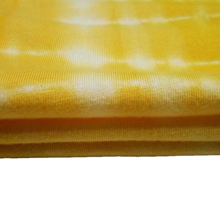 Tie dyed 60% cotton 40% modal jersey knit fabric-18003775