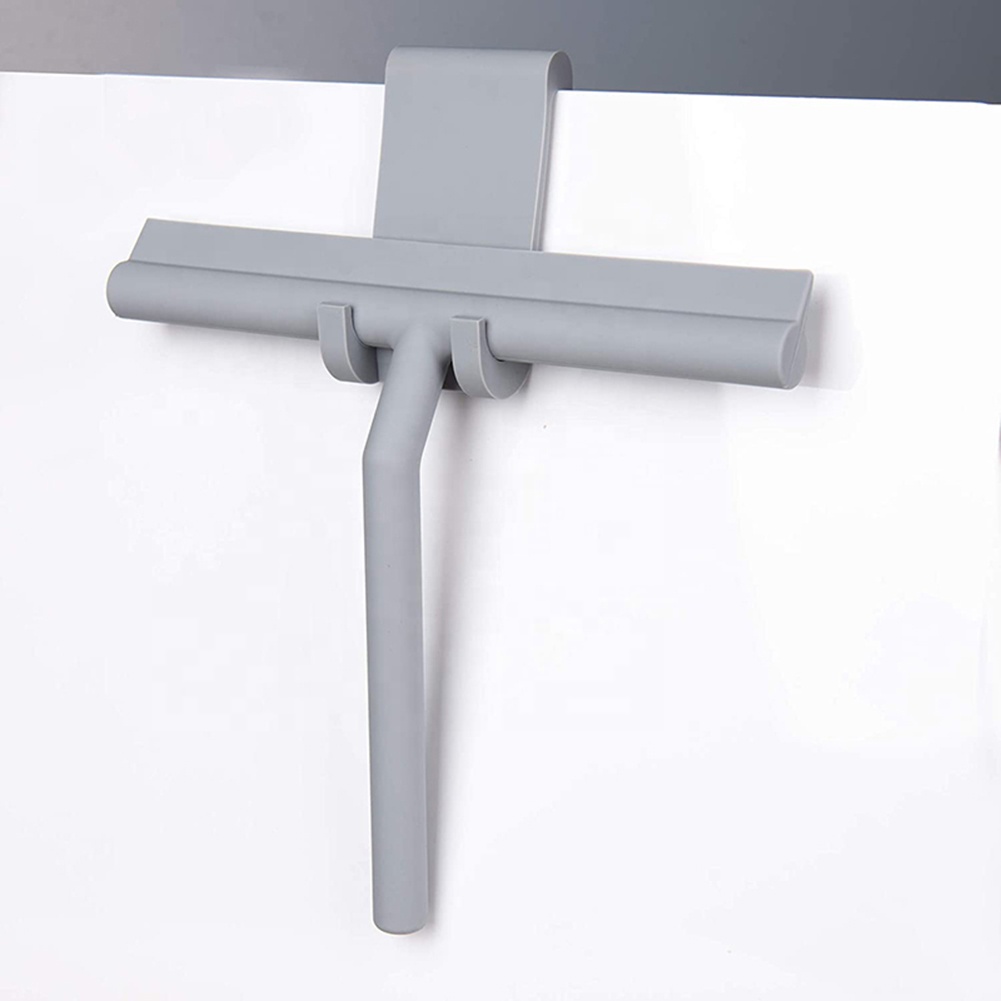 Silicone Black Grey Shower Squeegee Glass Wiper Squeegee Window Clean Wiper