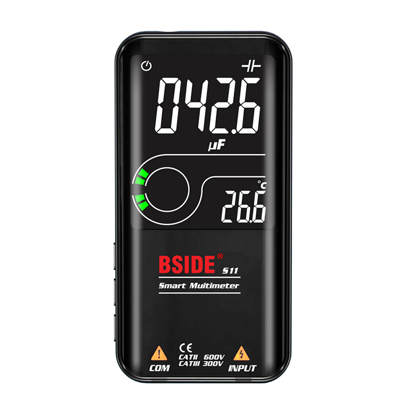 Цифровой мультиметр BSIDE S11 9999 T-RMS 3,5 "цветной ЖК-дисплей DC AC напряжение NCV Hz проводной тестер умный мультиметр цифровой