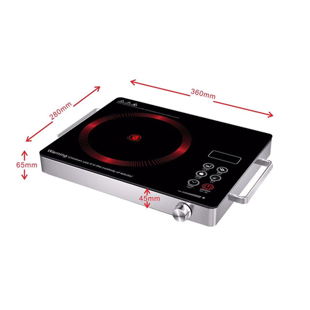 2200w stainless steel single coocktop national infrared cooker ceramic electric stove