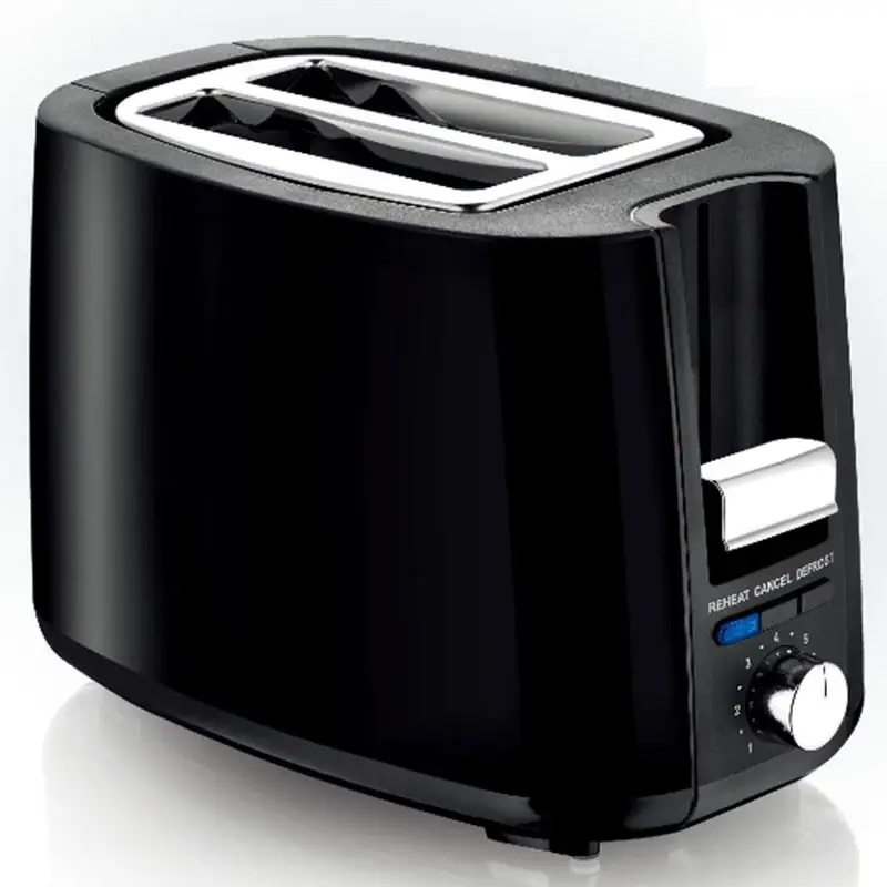 Electric Bread Toaster with 7 browning levels 2 Slices Toaster 750w Two Slots Stainless Steel Toast Heater