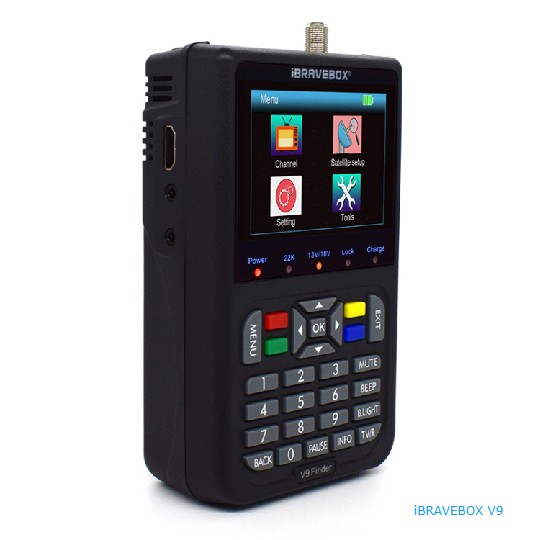 Лидер продаж, цифровой спутниковый искатель iBRAVEBOX V9, 3,5 дюйма, ЖК-дисплей, цветной дисплей, цифровой искатель
