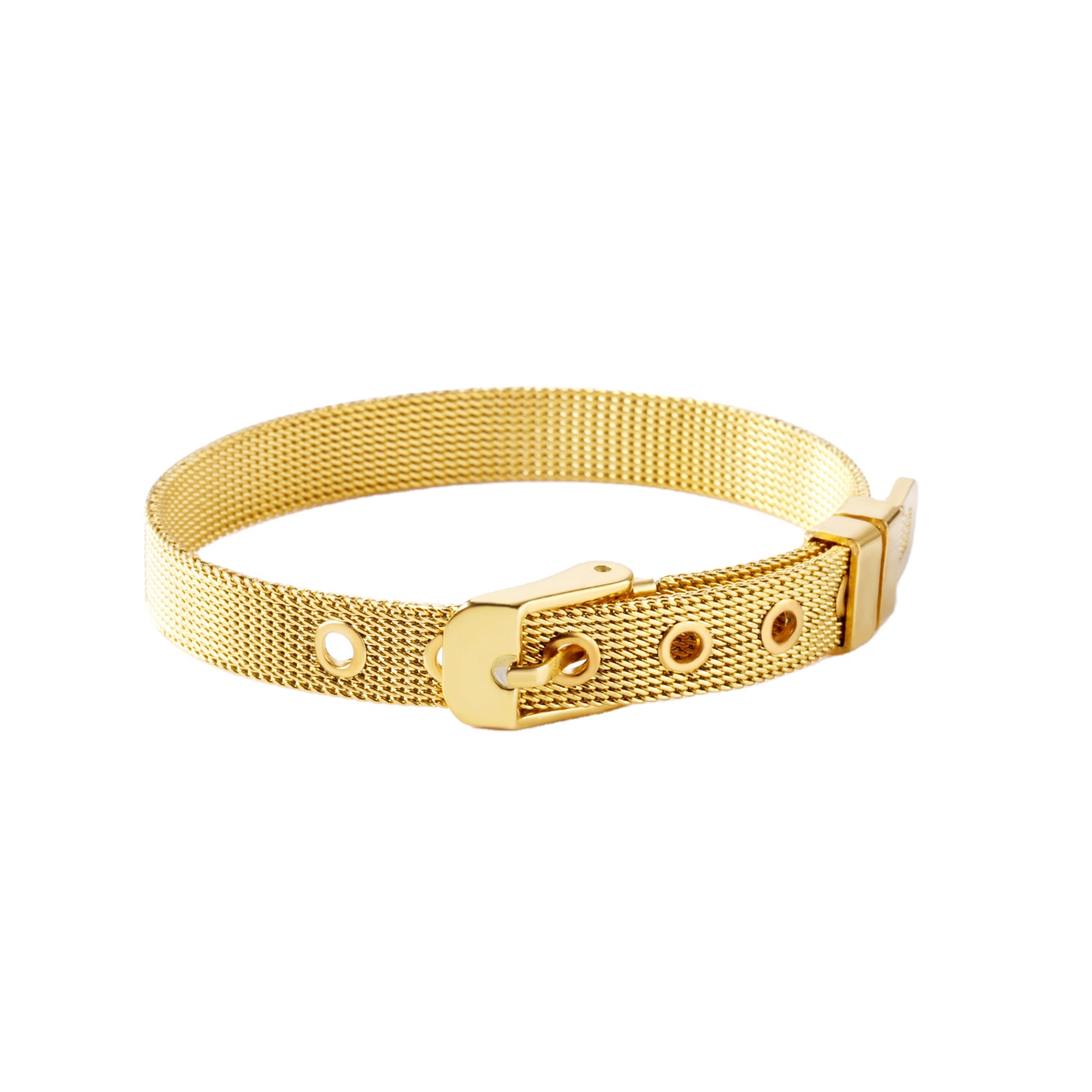 Adjustable Belt Shape Stainless steel Women Bracelet Jewelry For Gift