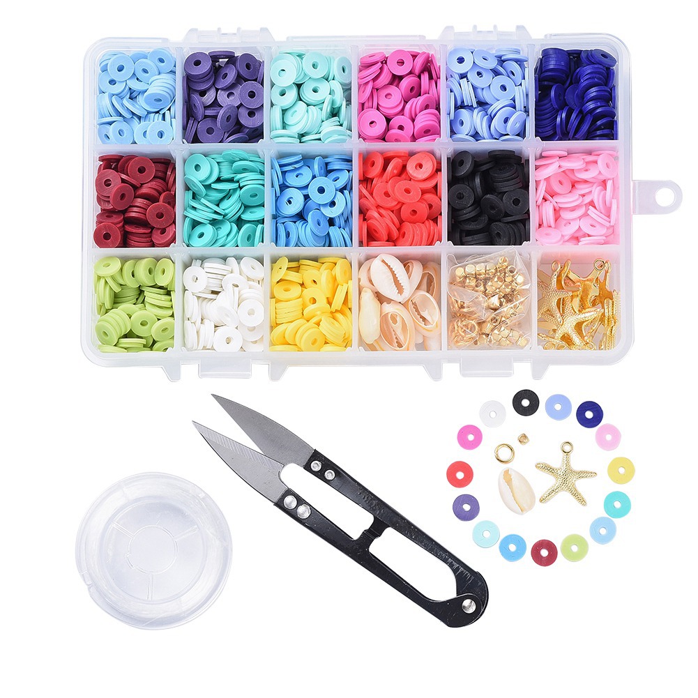 4mm 6mm 8mm Handmade Indonesia Polymer Clay Beads Jewelry Western DIY Beaded Suit