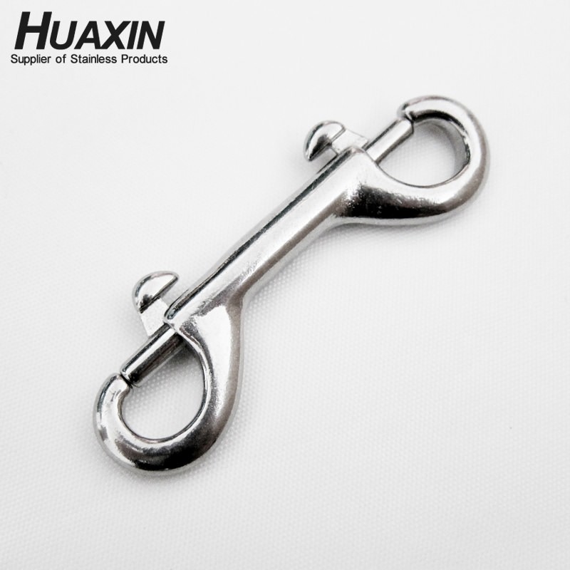 Top Quality Grade 316 Stainless Steel Double Eye Snaps Double End Snap Hooks 90mm Pack 5 pcs