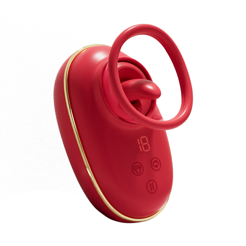 HMJ 2024 new design women female silicone massager egg sex toy women bed breast sucking machine tongue vibrator nipple sucker