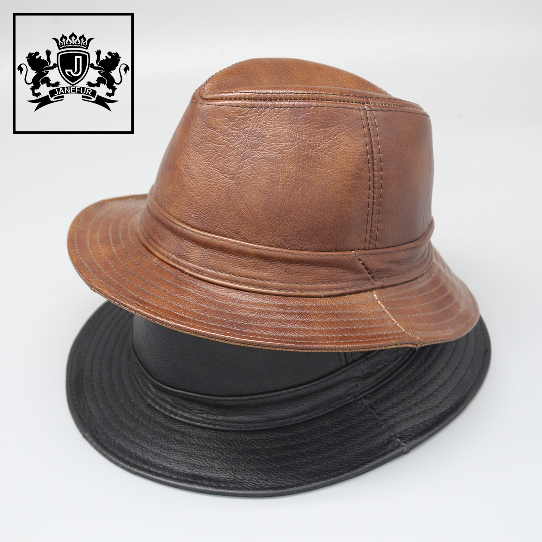 Оптовая продажа, мужские классические коричневые черные шапки Sombreros из коровьей кожи, мягкие ковбойские шапки