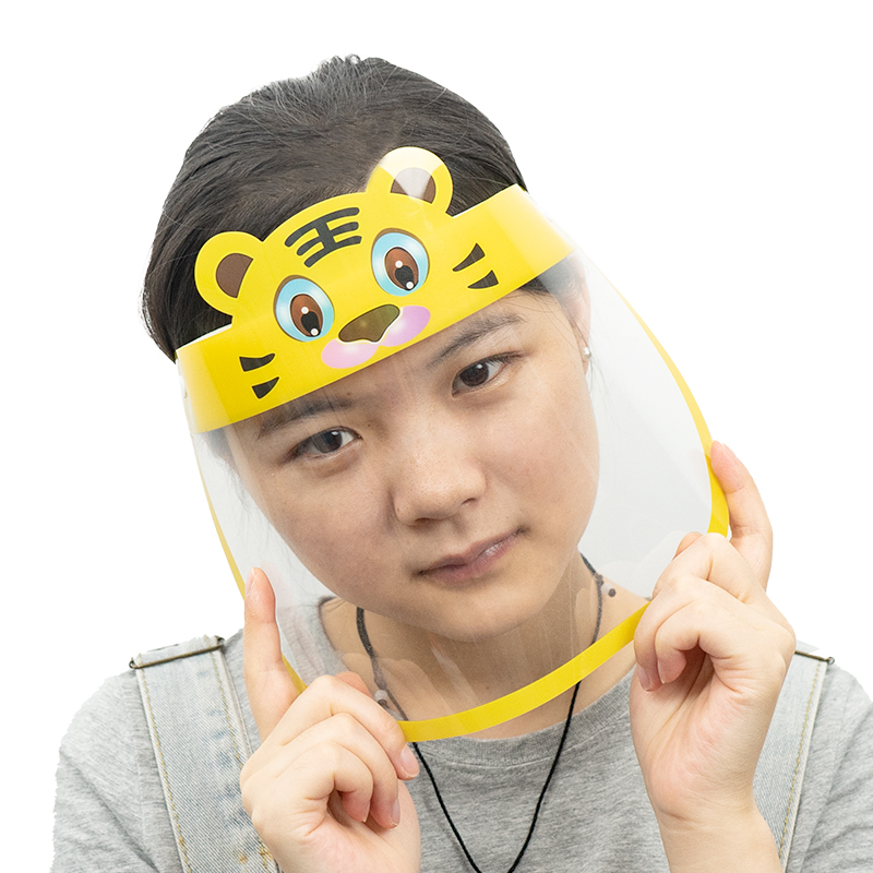 Cartoon Clear Anti Fog Children Face Shield Safety Protective Kids Face Shield