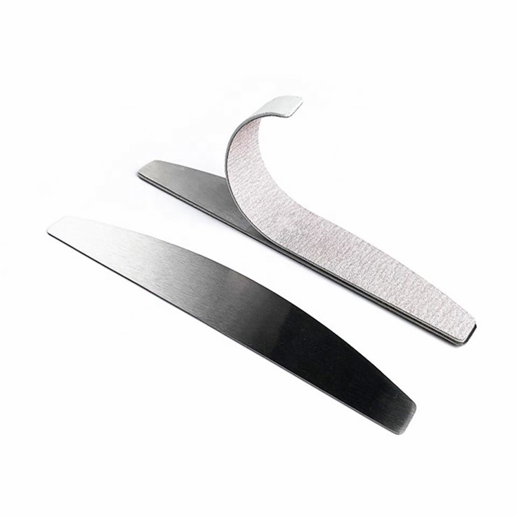 Factory New Arrival Custom Logo Disposable Removeable sandpaper Nail File 80/100/150/180/240 Stick on metal core Nail file