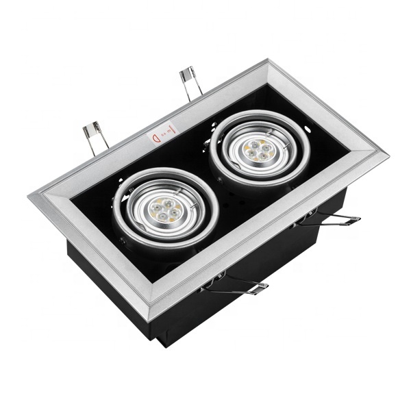 Recessed MR16 double grille downlight MR16 ceiling light hotel ceiling light display hall spotlights Downlight