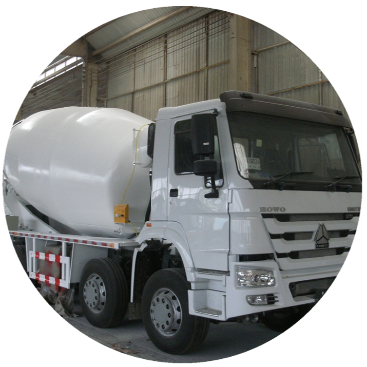 Белого цвета большие лошадиных сил бетонный миксер машинные 6x4 тип три оси